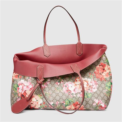 gucci bloom reversible tote sale|gucci guccissima tote bag.